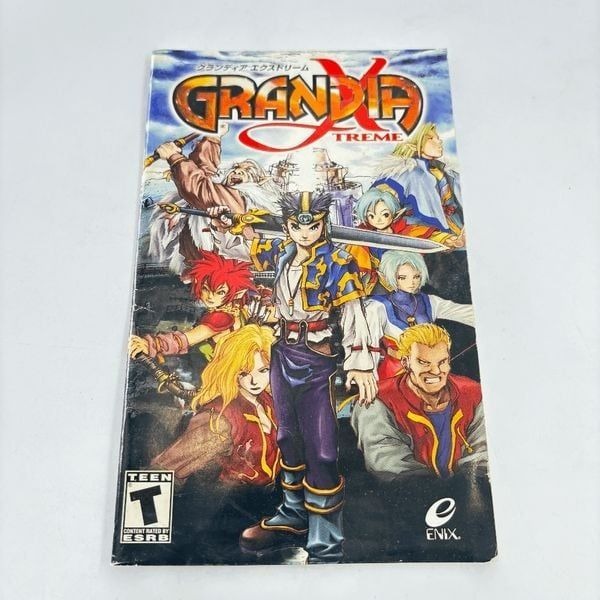Grandia Xtreme Sony PlayStation 2 Instruction Booklet Manual Only w/Reg Card