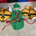 Teenage Mutant Ninja Turtles Shell vintage backpack costume 16”x13”x 6”