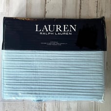 Ralph Lauren Home Spencer Matelassé King Sham Soft Teal NWT 135
