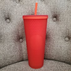 Starbucks Red Matte Studded tumbler