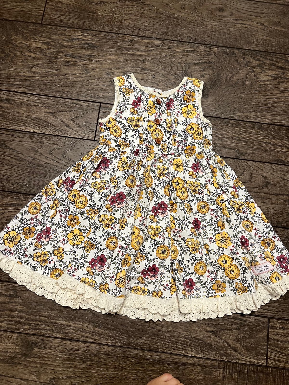 SweetHoney Nora Raspberry Tea dress 4T