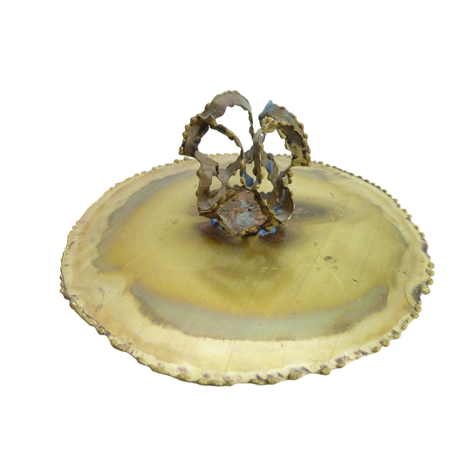 Vintage Brutalist Candle Holder Brutalist Mid Century Modern Rustic