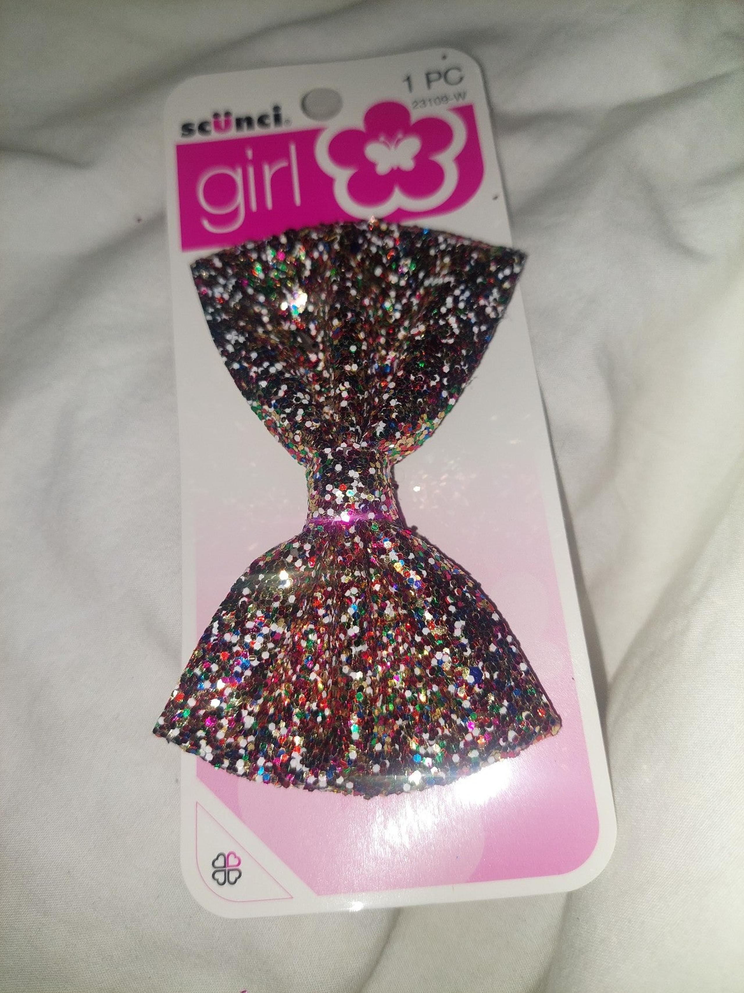 Scünci Girls Multicolored Glitter Bow
