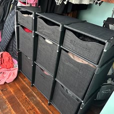 9 Cube Closet Organizers, Includes All Storage Cube Bins