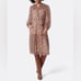 Joie Peoria Midi Silk Dress in Tan Floral Print Boho Cottagecore NWT Size Small
