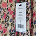 Joie Peoria Midi Silk Dress in Tan Floral Print Boho Cottagecore NWT Size Small