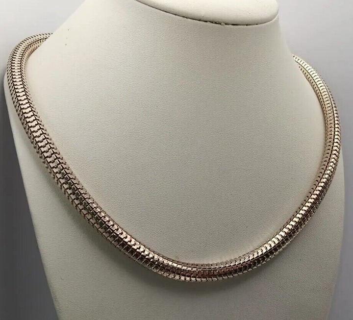 MCM Sterling Silver Tube Snake Chain 20