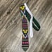 Handmade embroidered Neck Tie 2.5” width