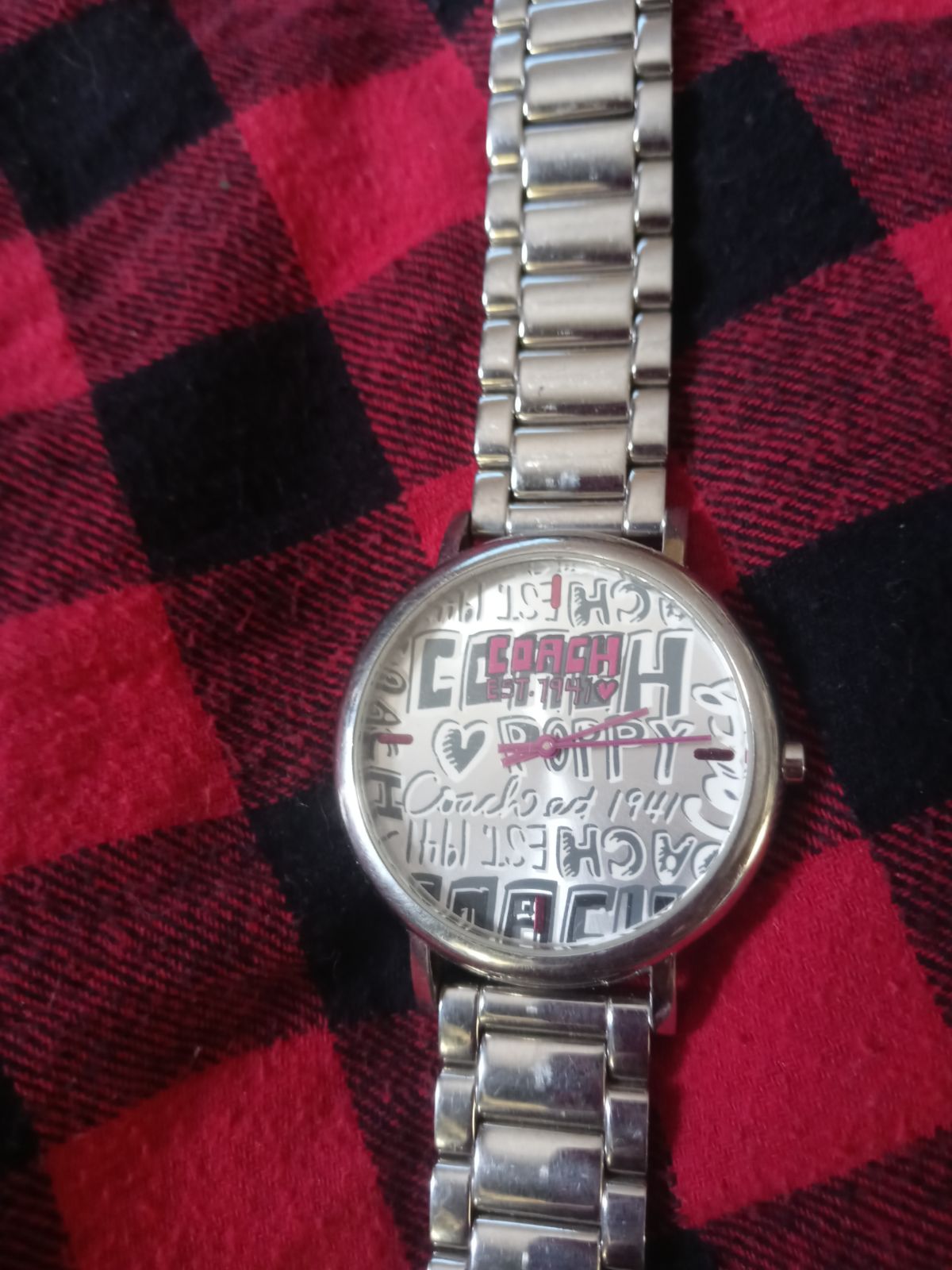 Women's authentic Coach limited edition I love Poppy wrist watch