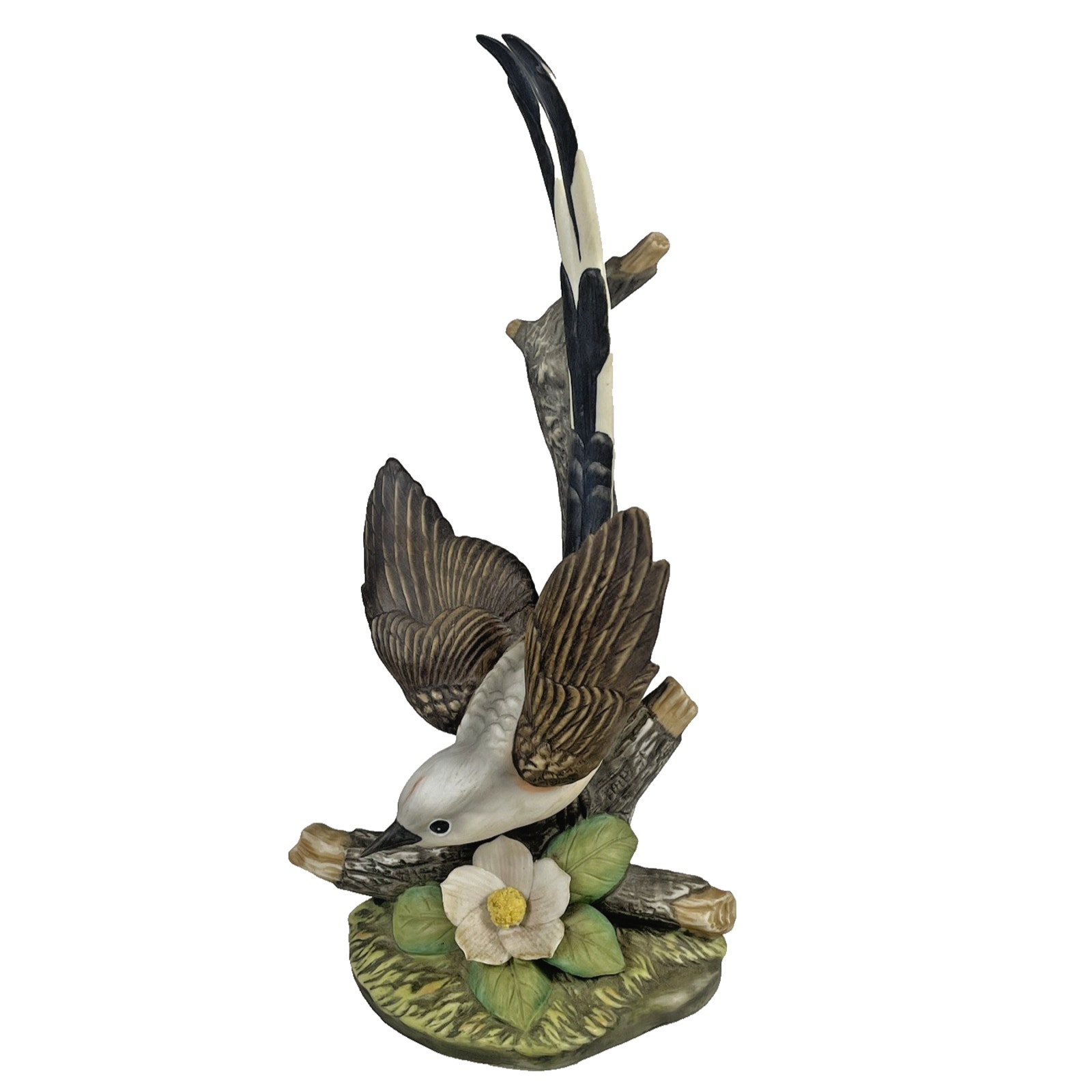 Homco Vtg 1986 Masterpiece Scissor-Tailed Flycatcher Porcelain Bird Figure 10.5