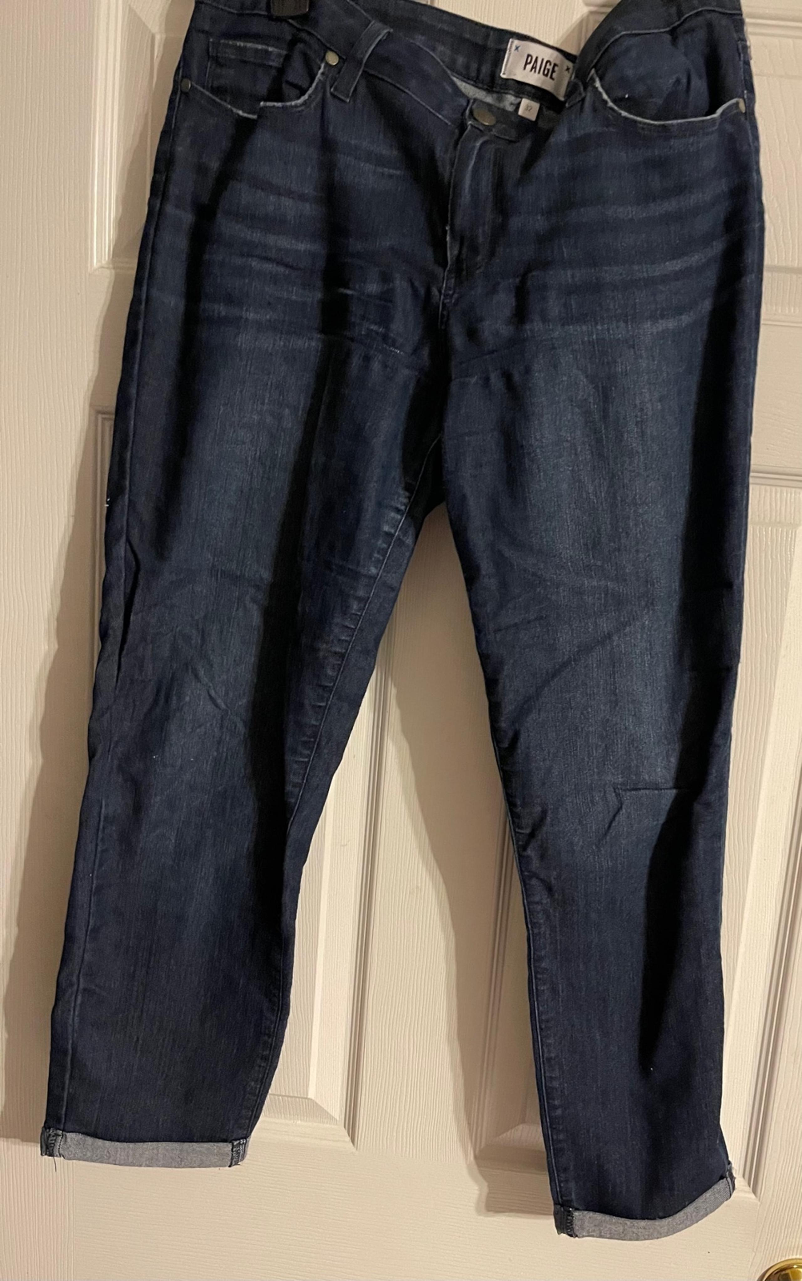 Womens Paige Cropped Jeans Size 32 (14)