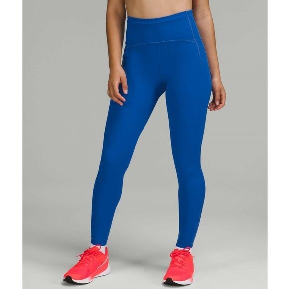 Lululemon Swift Speed High-Rise Tight 28 Blazer Blue Tone Leggings Size 8
