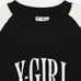 【New】X-girl Logo Embroidered Raglan Sweatshirt, Black, Size S