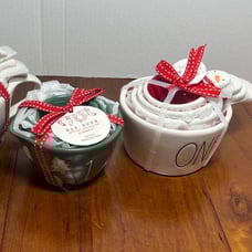 Rae Dunn christmas measuring cups