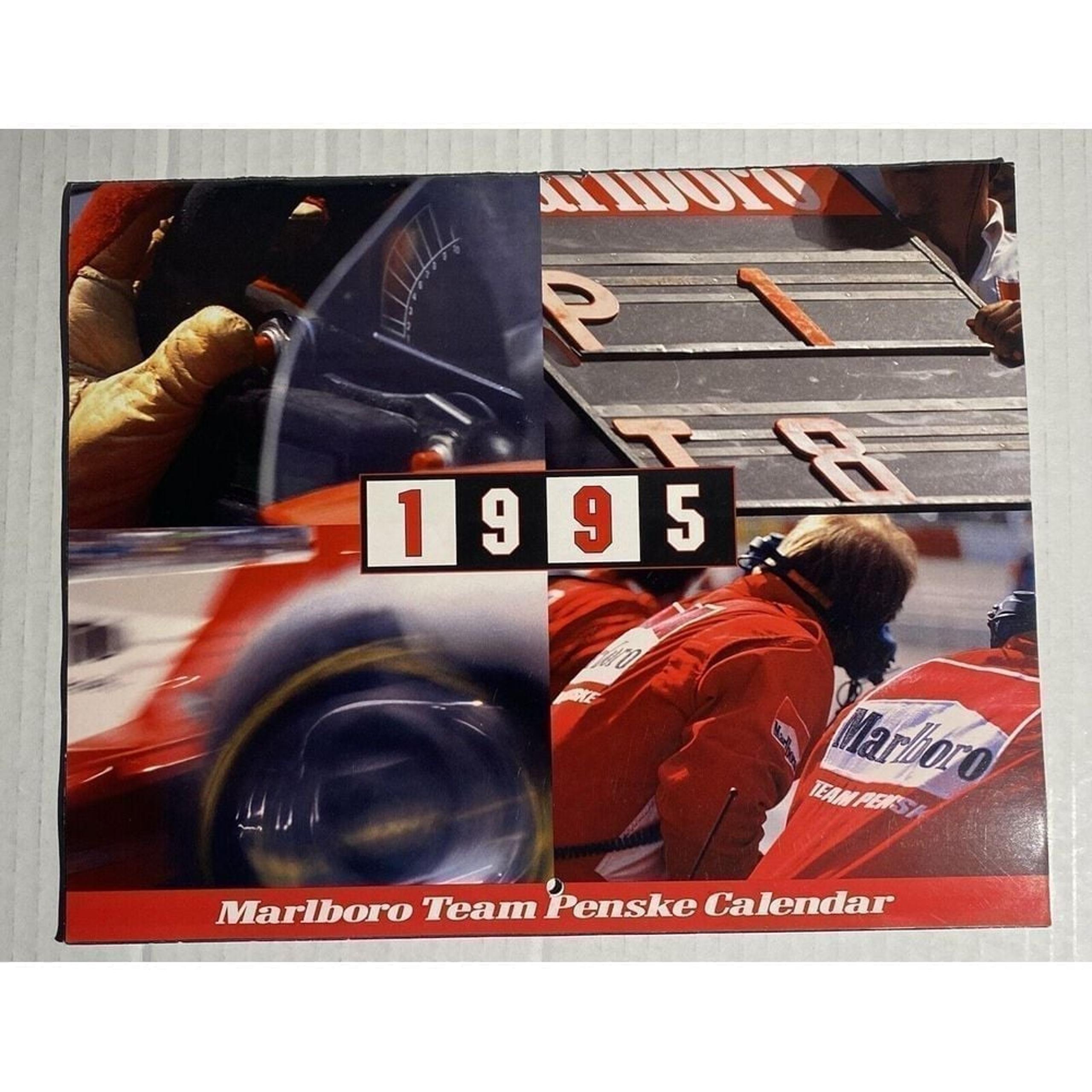 Vintage 1995 Marlboro Racing Team Penske Calendar 8.5"x10.75"