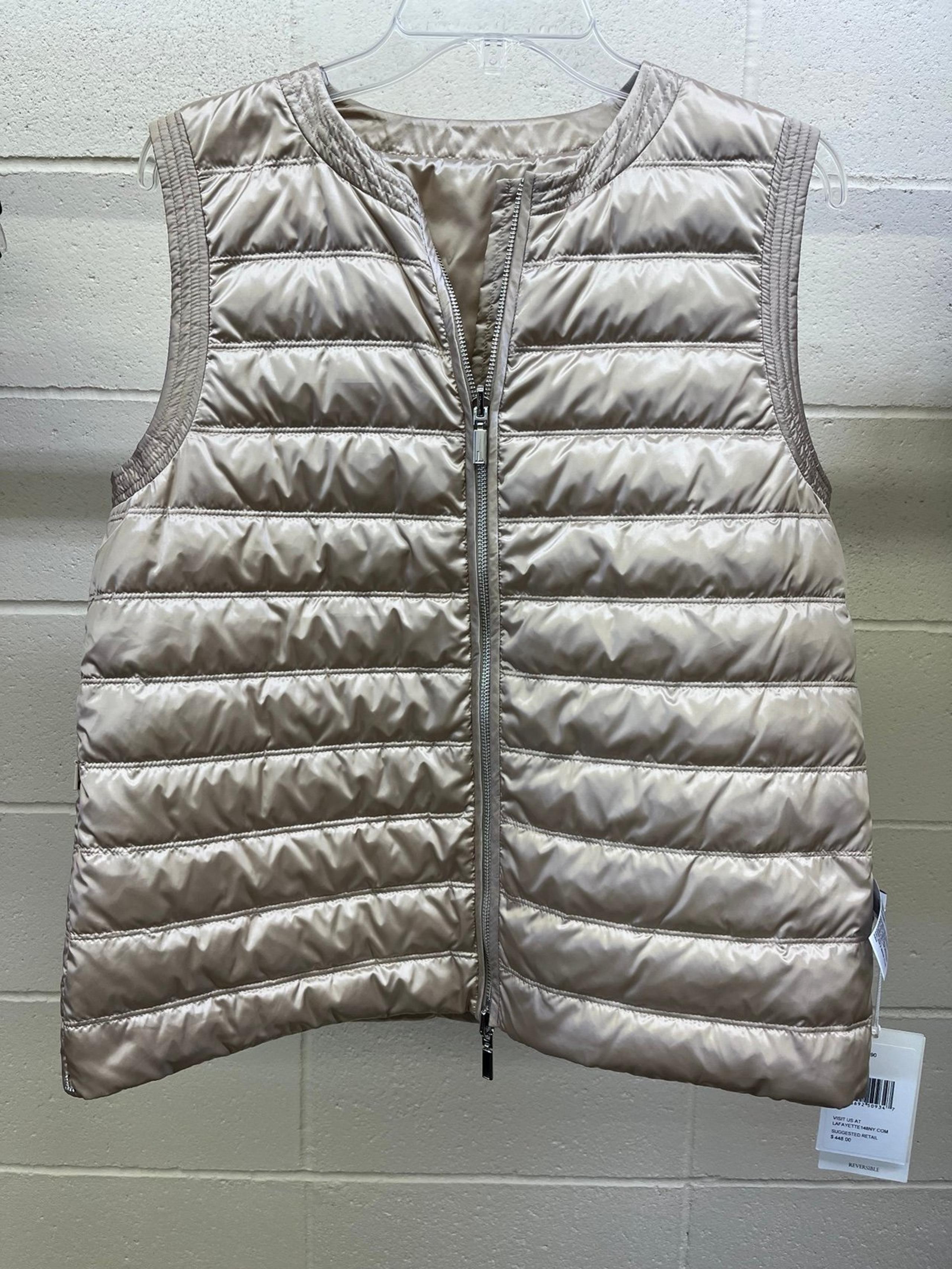 Lafayette 148 New York Conlon Reversible Puffer Vest goose down new with tag
