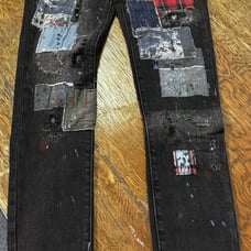 Embellish NYC Men's Rip & Repair Patchwork Distressed Skinny Fit Denim Jeans. 30