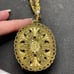 Vintage western germany black glass rhinestone Necklace