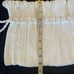 Vintage 60’s White Woven pouch Wristlet Handbag. Drawstring. Retro. Bohemian.