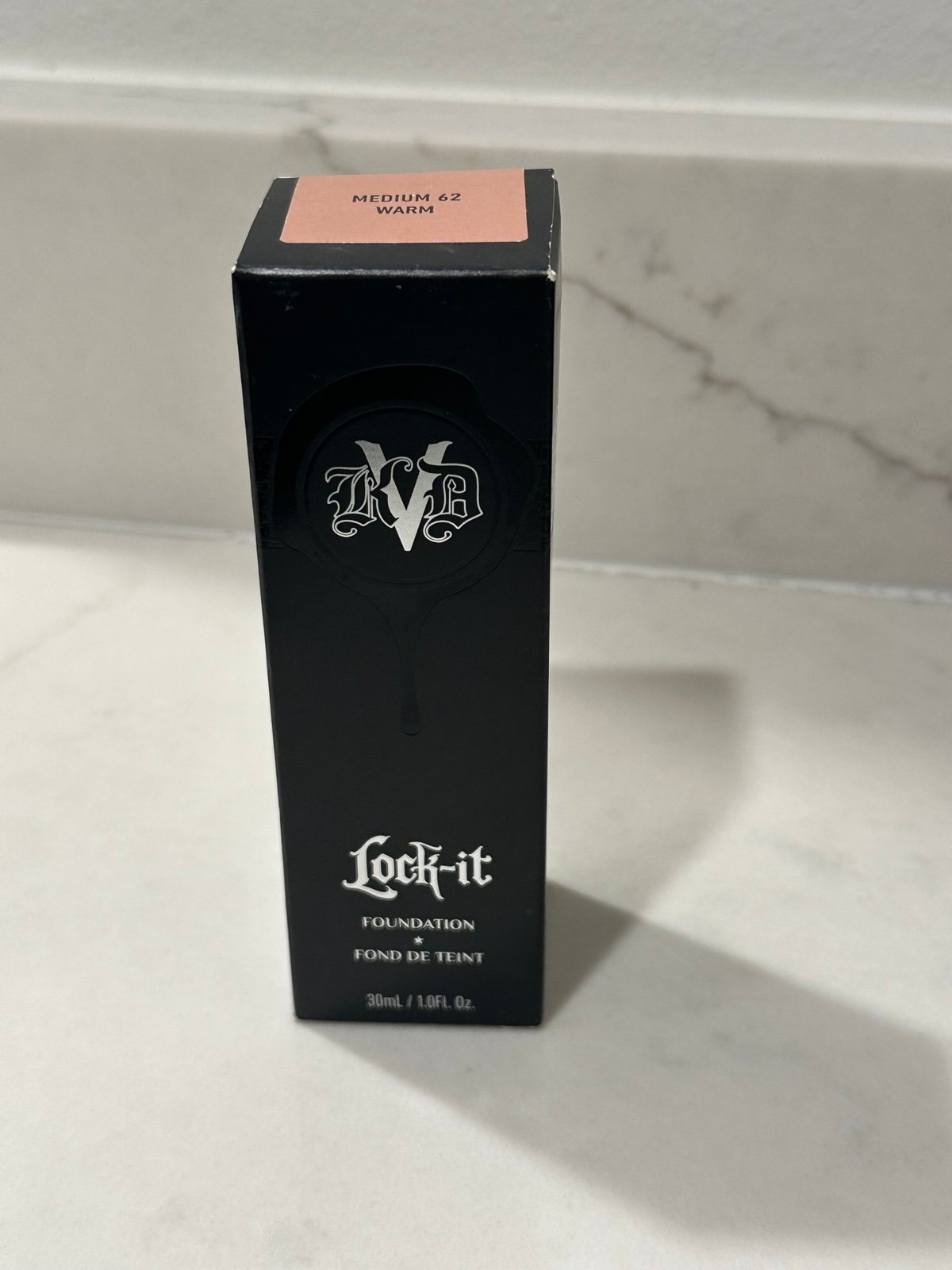 KVD Beauty Lock-It Full-Coverage Matte Liquid Foundation Medium 62 Warm