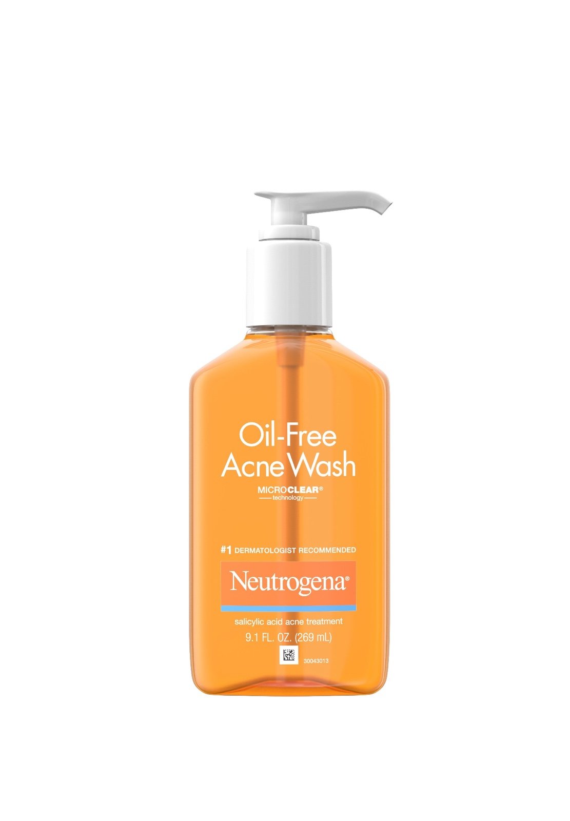 Neutrogena Oil-Free Salicylic Acid Acne Fighting Face Wash, 9.1 OZ lot of 3 bott