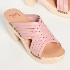 New Beek “Sparrow” High Heel Clogs (Rose), Size 8