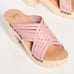 New Beek “Sparrow” High Heel Clogs (Rose), Size 8