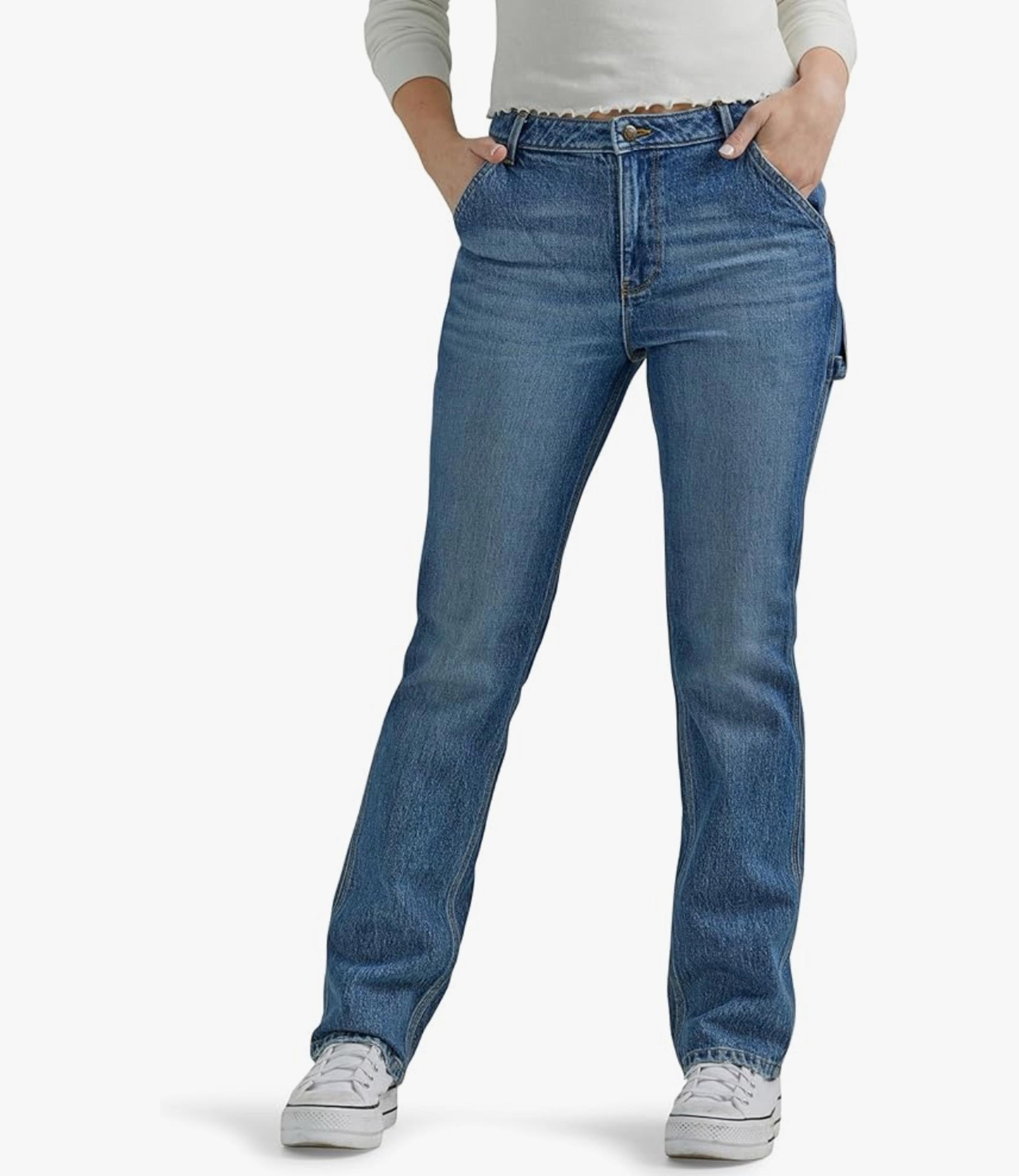 Wrangler Women's High Rise True Straight Leg Carpenter Jean