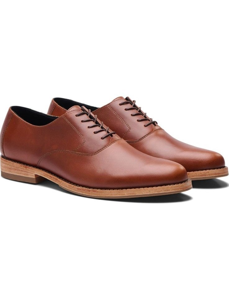 Nisolo Mens Everyday Oxford Brandy Size 8 M New With Box A3