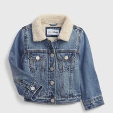 babyGap | Disney Minnie Mouse Sherpa Lined Denim Jacket