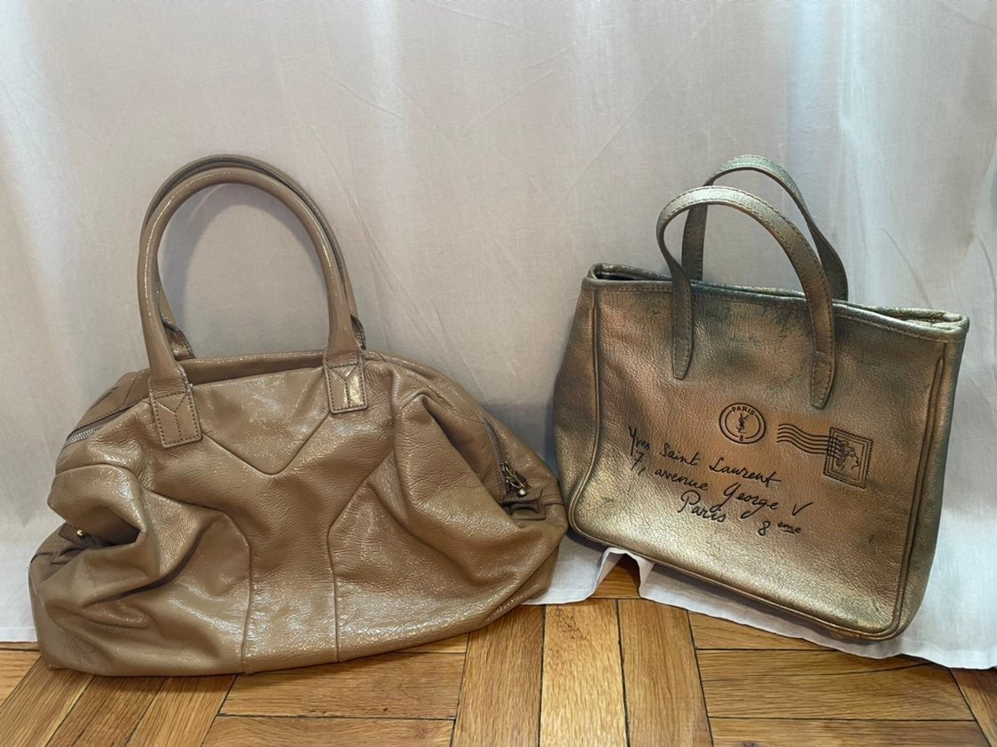 YSL Patent Leather & Rive Gauche Mail Tote Bags