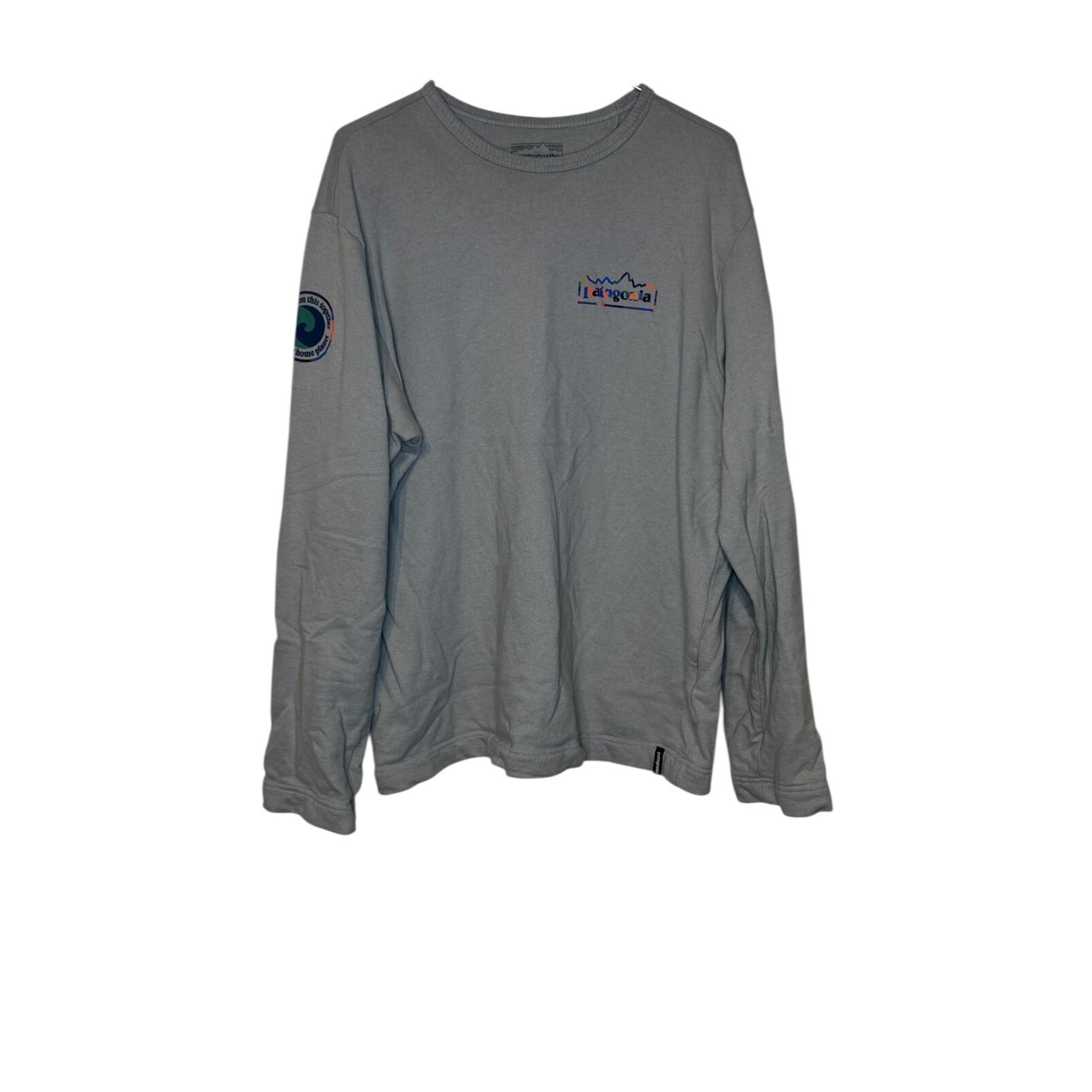 Patagonia Women Sweatshirt Lightweight Long Sleeve Pullover  Wildrise Gray Small