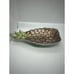 AKCAM TURKISH GLASS PINEAPPLE SERVING DISH 10’5 X 6.75” Made In Turkey