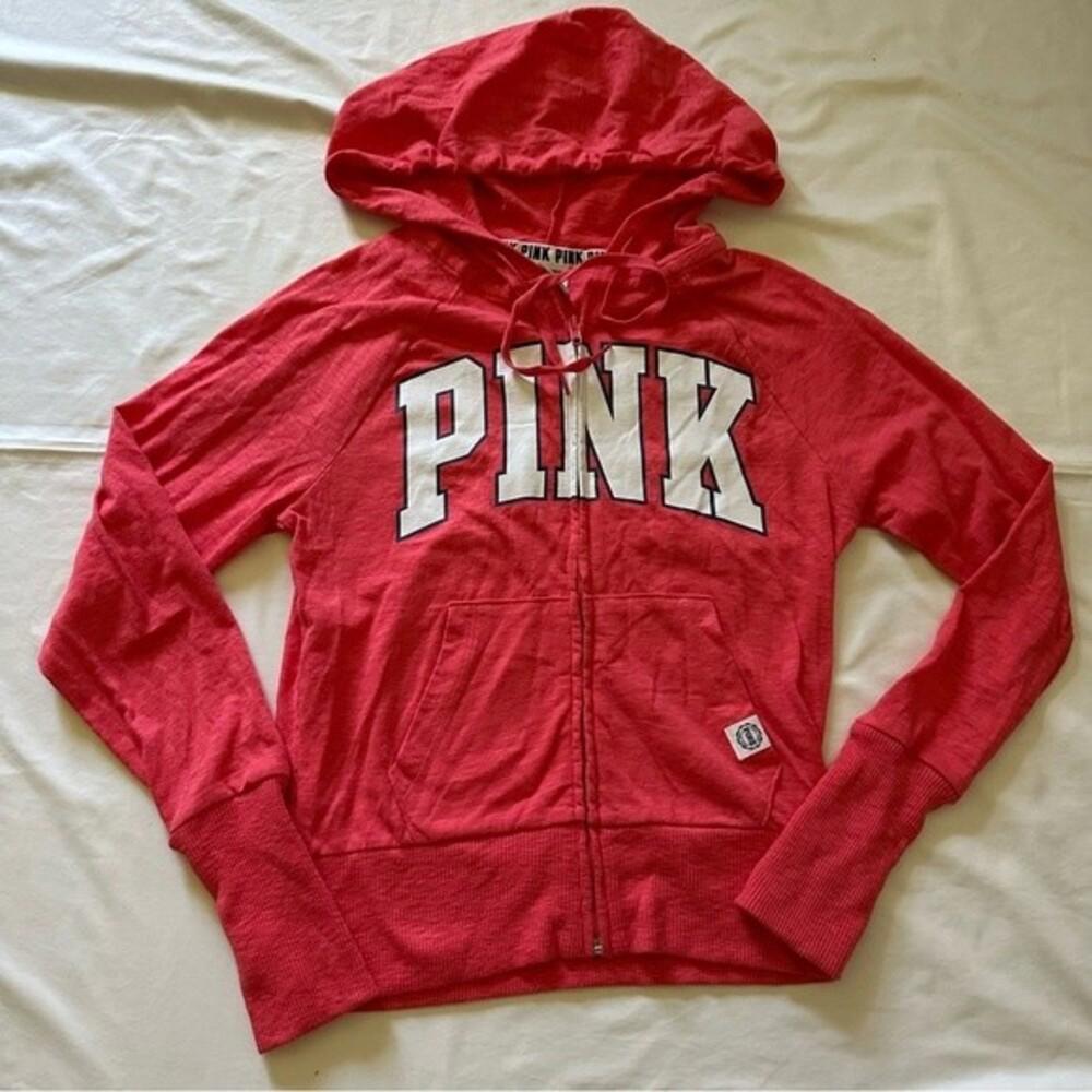 Victoria Secret Pink Coral Zip Up jacket
