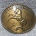 Colt Firearms Belt Buckle Brass Horse Sam Colt Signed Great Vintage Condition