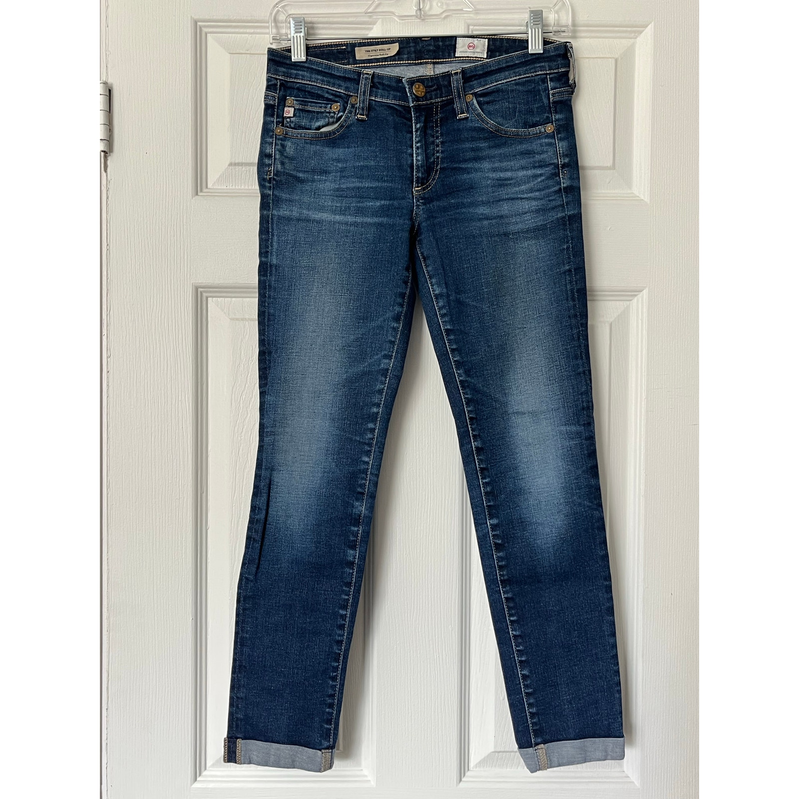 AG Adriano Goldschmied 'The Stilt Roll-Up' Cigarette Roll-Up Jeans - Size 26