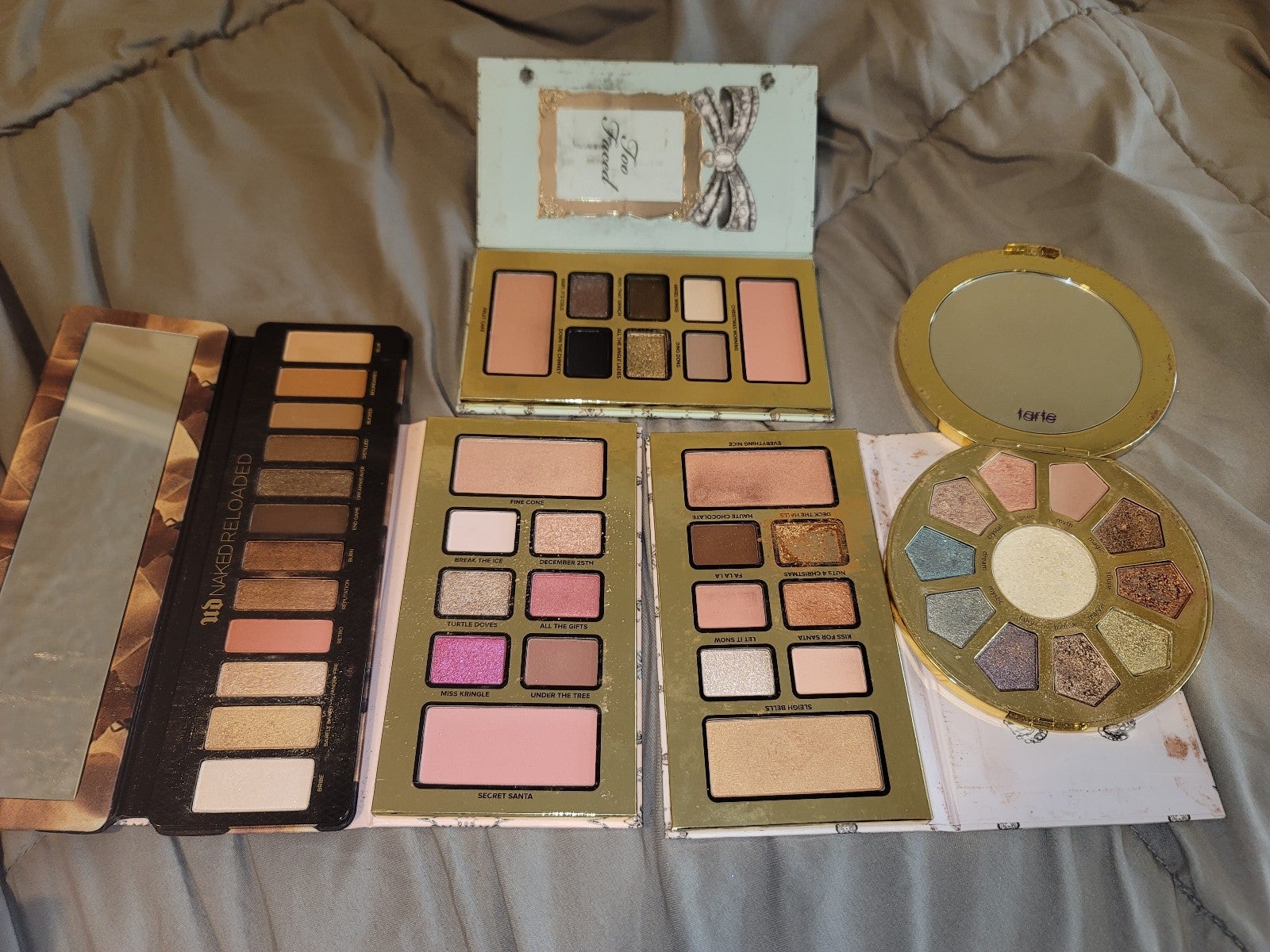 Multiple high end eyeshadow palettes