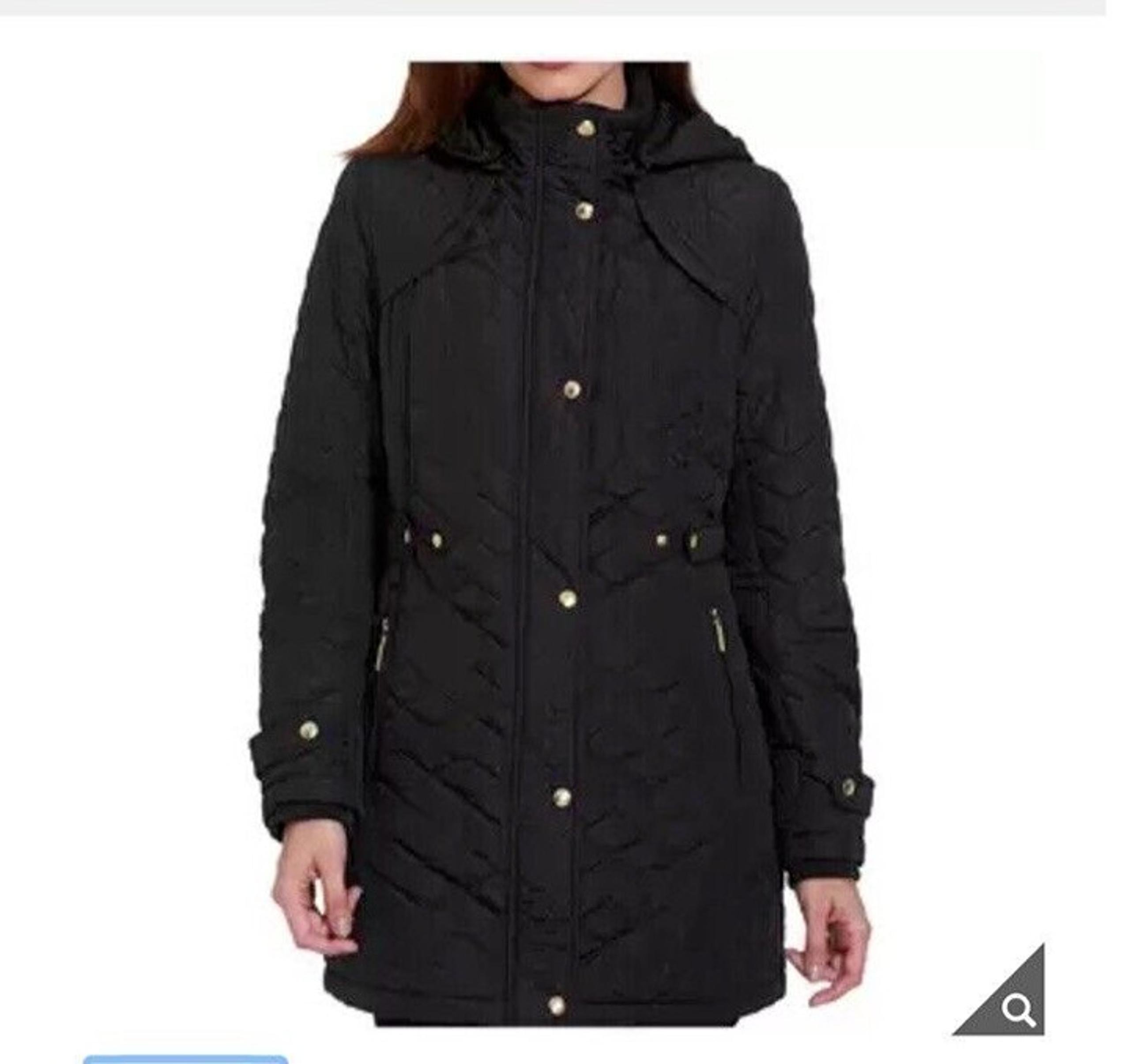Weatherproof Garment Co. Womens Hooded Midweight Quilted Walker Jacket Large