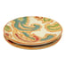 Fitz And Floyd Carissa Paisley Embossed 8 5/8 Salad Luncheon Plates Lot Of 2
