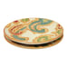 Fitz And Floyd Carissa Paisley Embossed 8 5/8 Salad Luncheon Plates Lot Of 2
