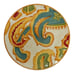 Fitz And Floyd Carissa Paisley Embossed 8 5/8 Salad Luncheon Plates Lot Of 2