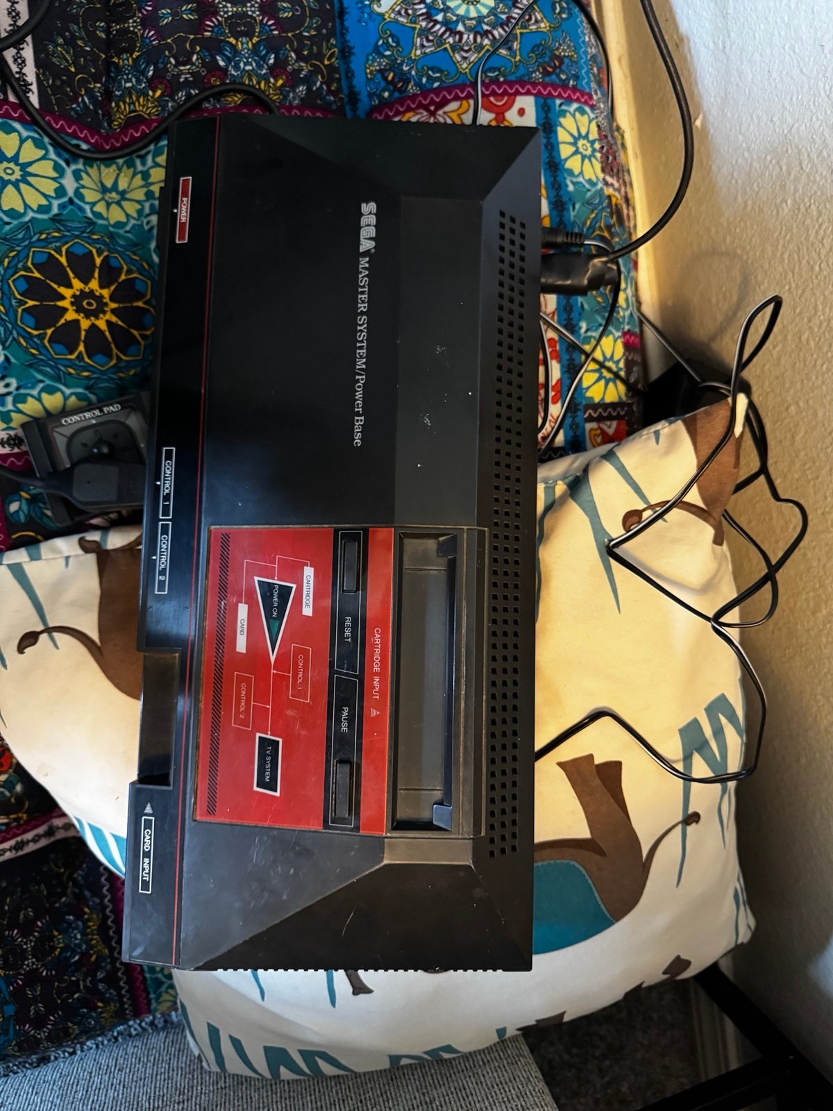Sega master with games and radio shack tv score board