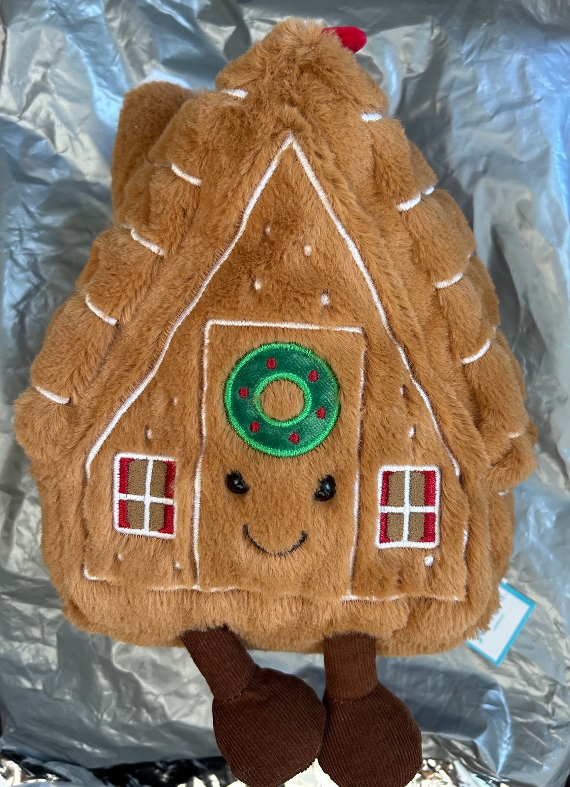 Jellycat Gingerbread House NWT Full Size