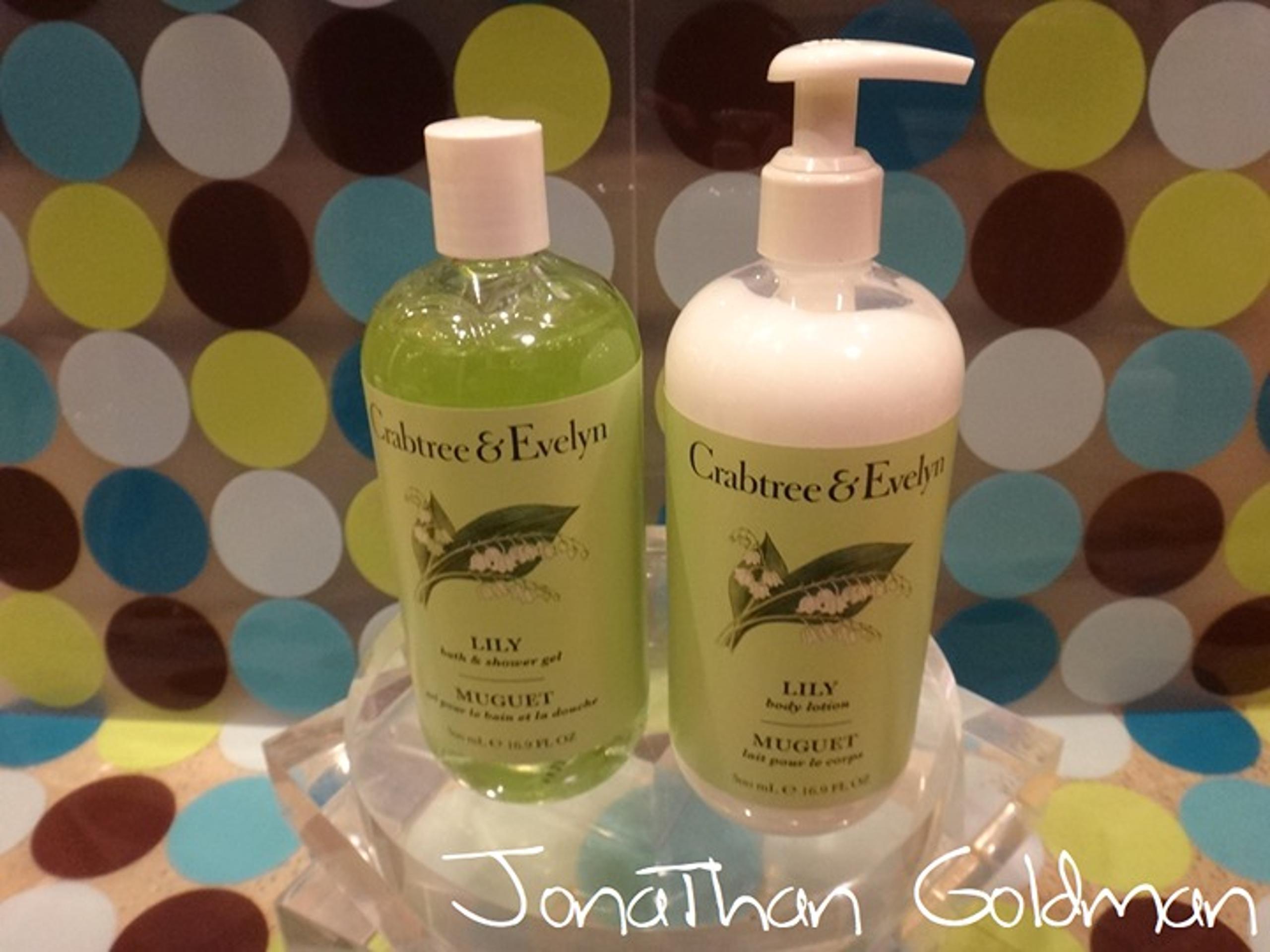 PAIR of Crabtree & Evelyn Lily Shower Gel and Body Lotion 500mL 16.9 Fl Oz NEW