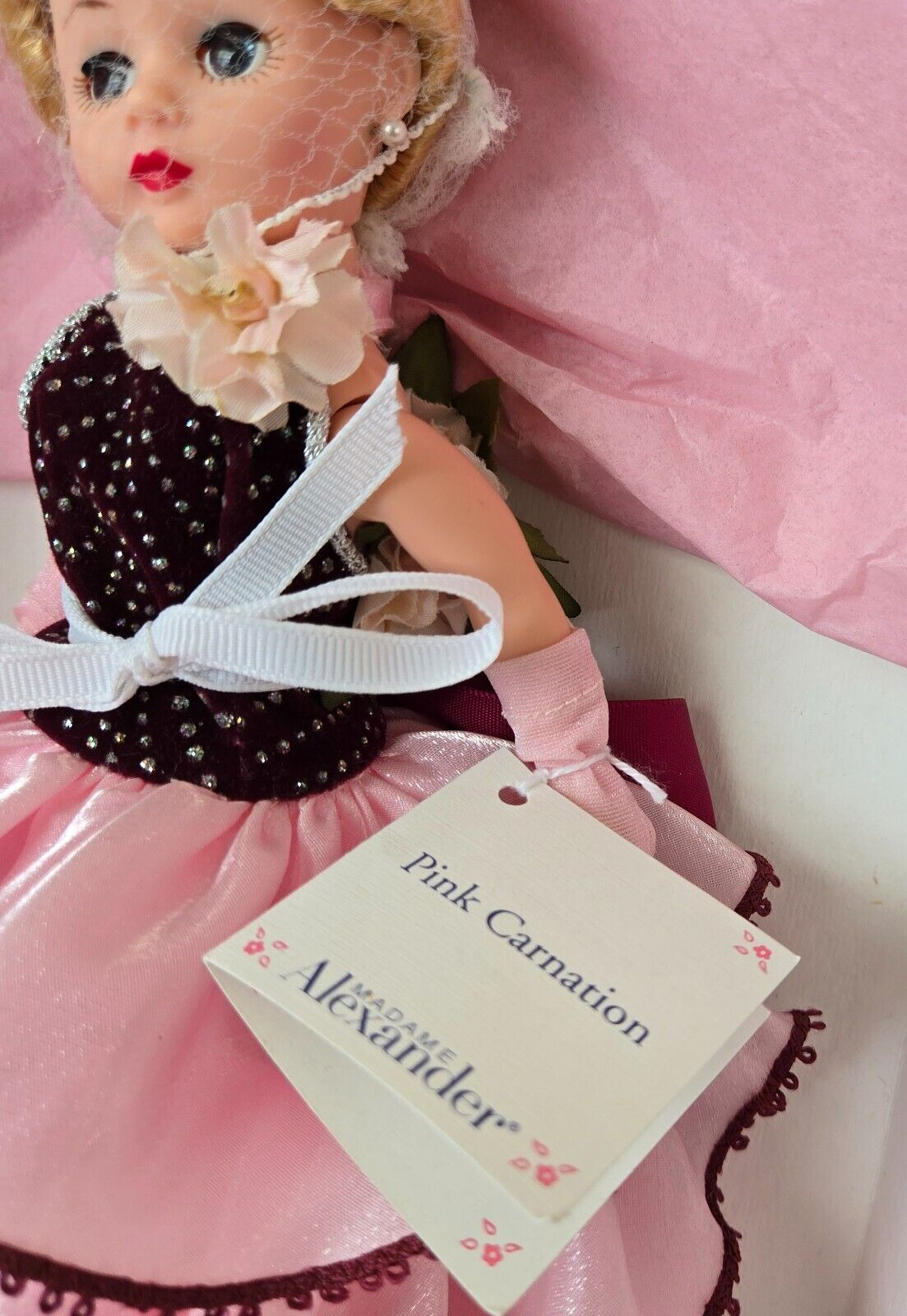 Madame Alexander 10 Pink Carnation Doll w Box 2000 Cissette 25615 NEW Vintage