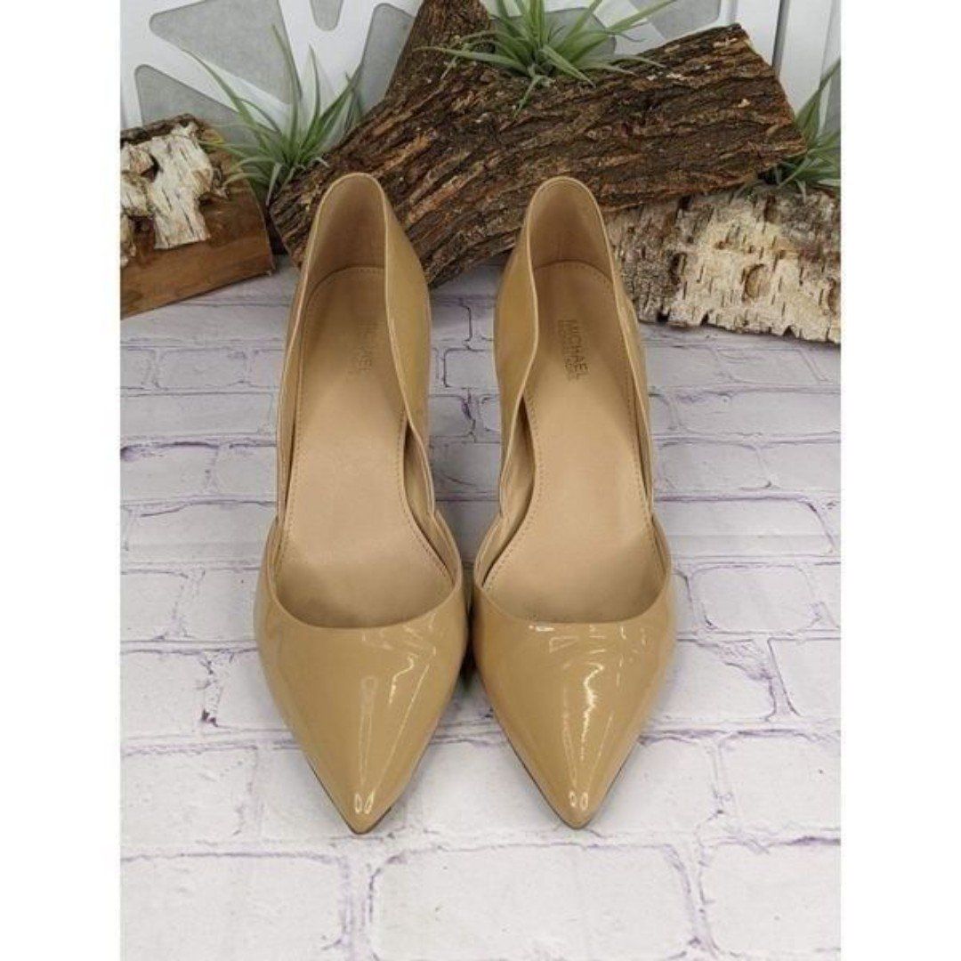 Michael Kors d'Orsay Patent Leather Pointed Toe Pump