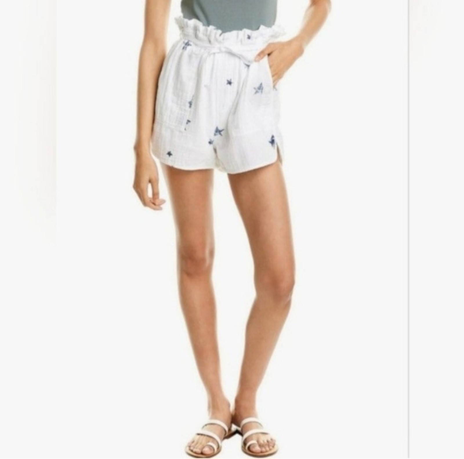 Splendid Sky High Muslin Star Shorts - Small