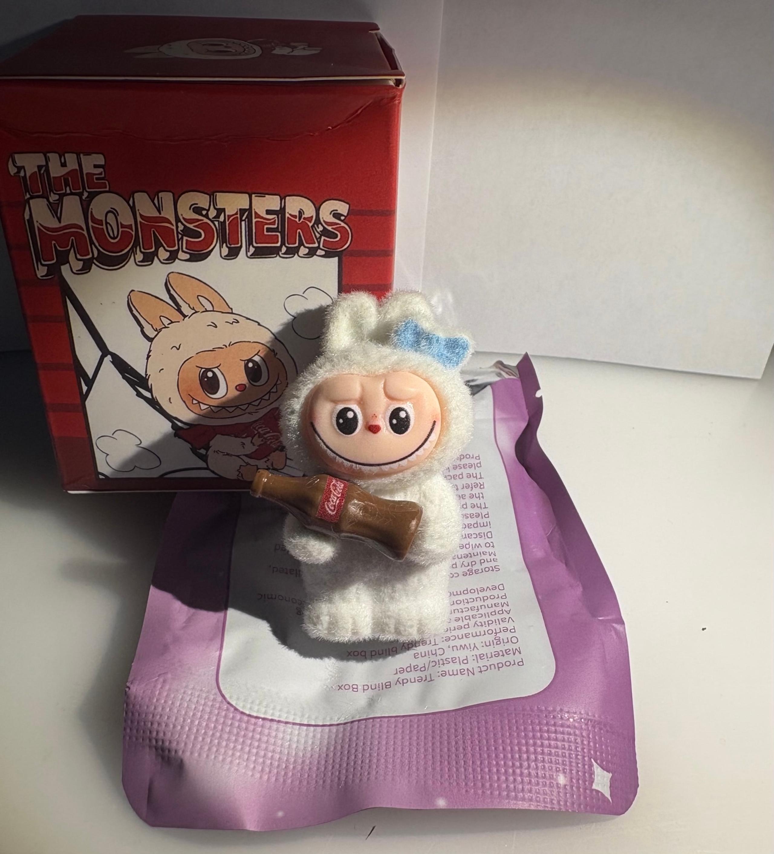 Labubu Coke Figure White The Monsters