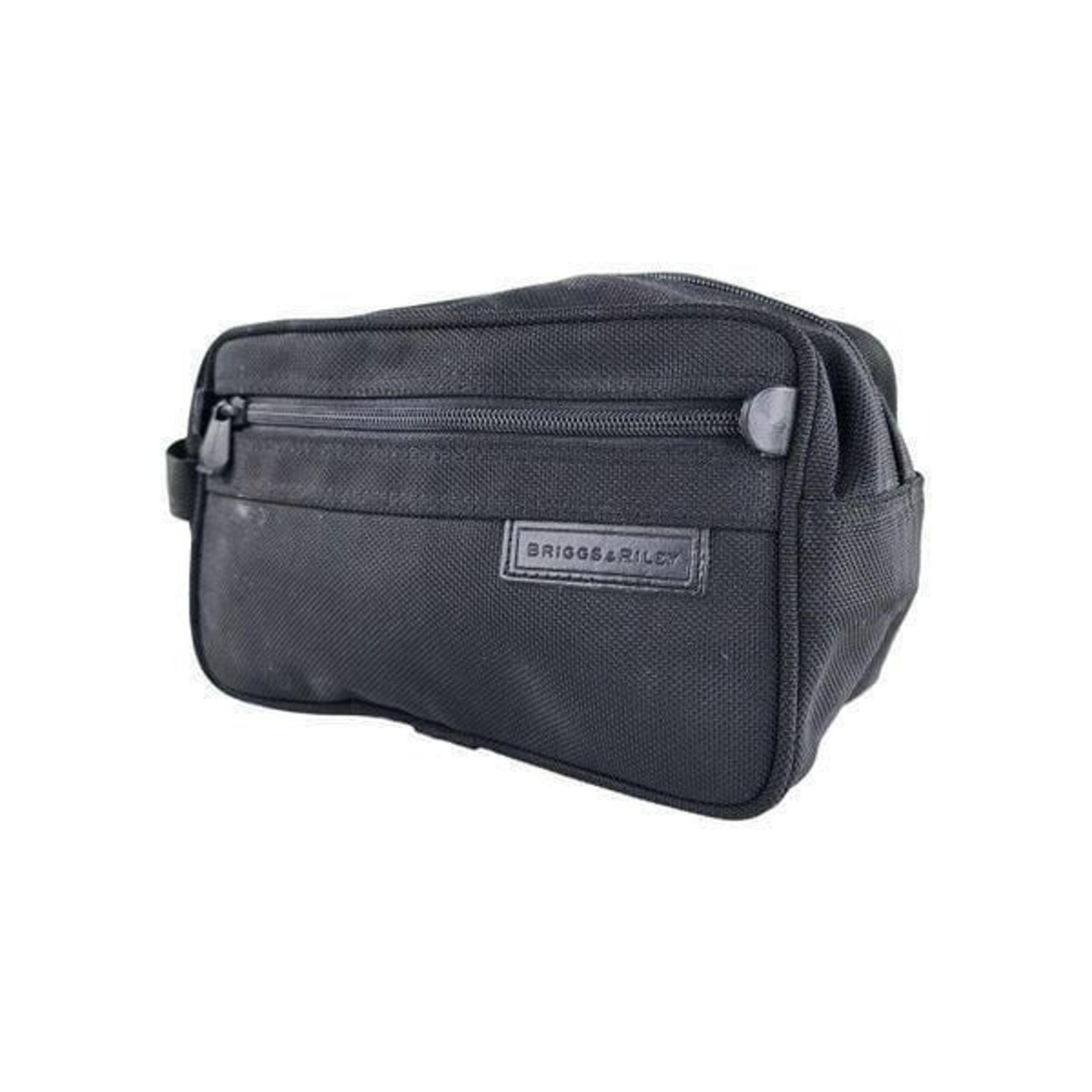 Briggs & Riley Baseline Classic Toiletry Kit Black Canvas Travel Case Black