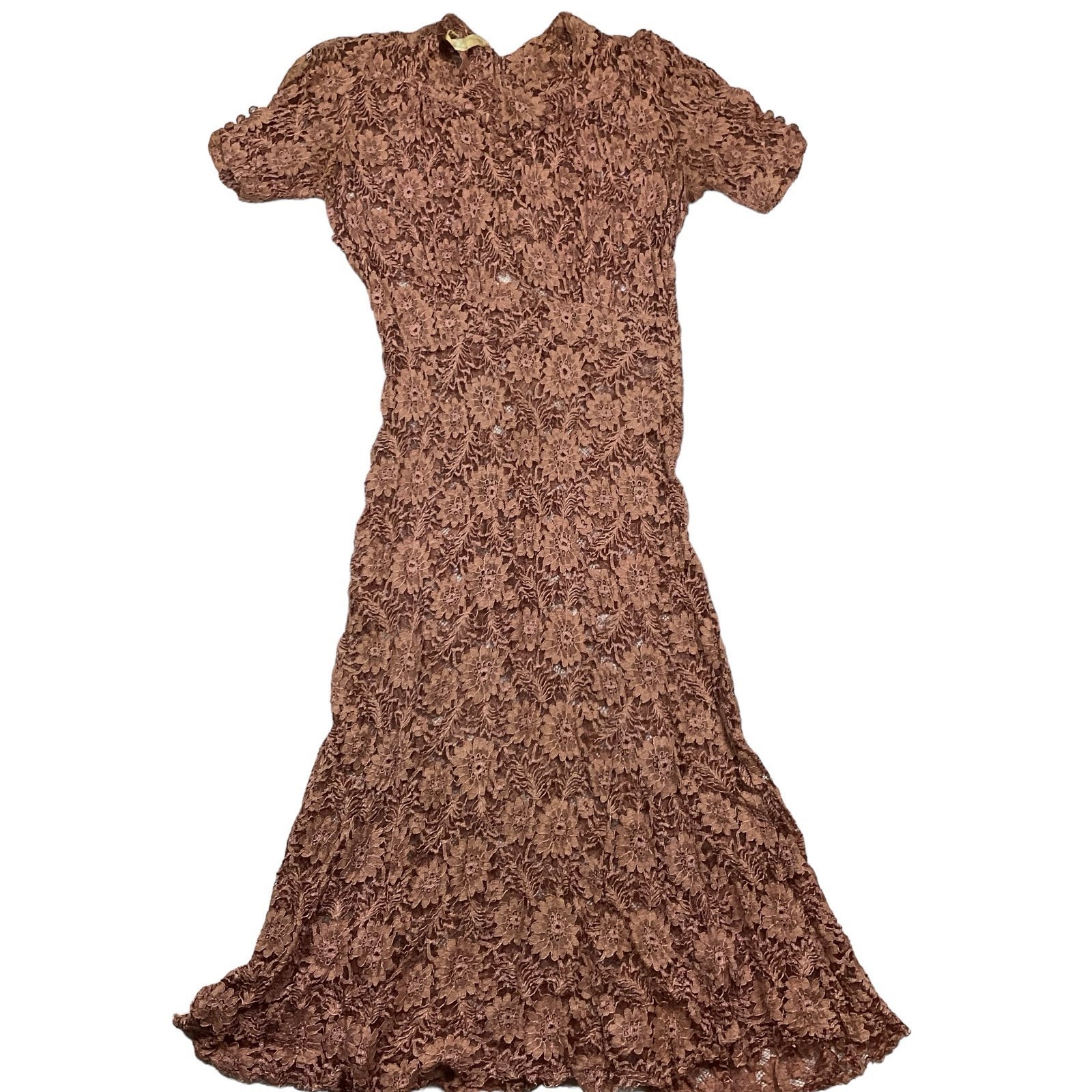 Vintage 1940/50s sheer lace dress
